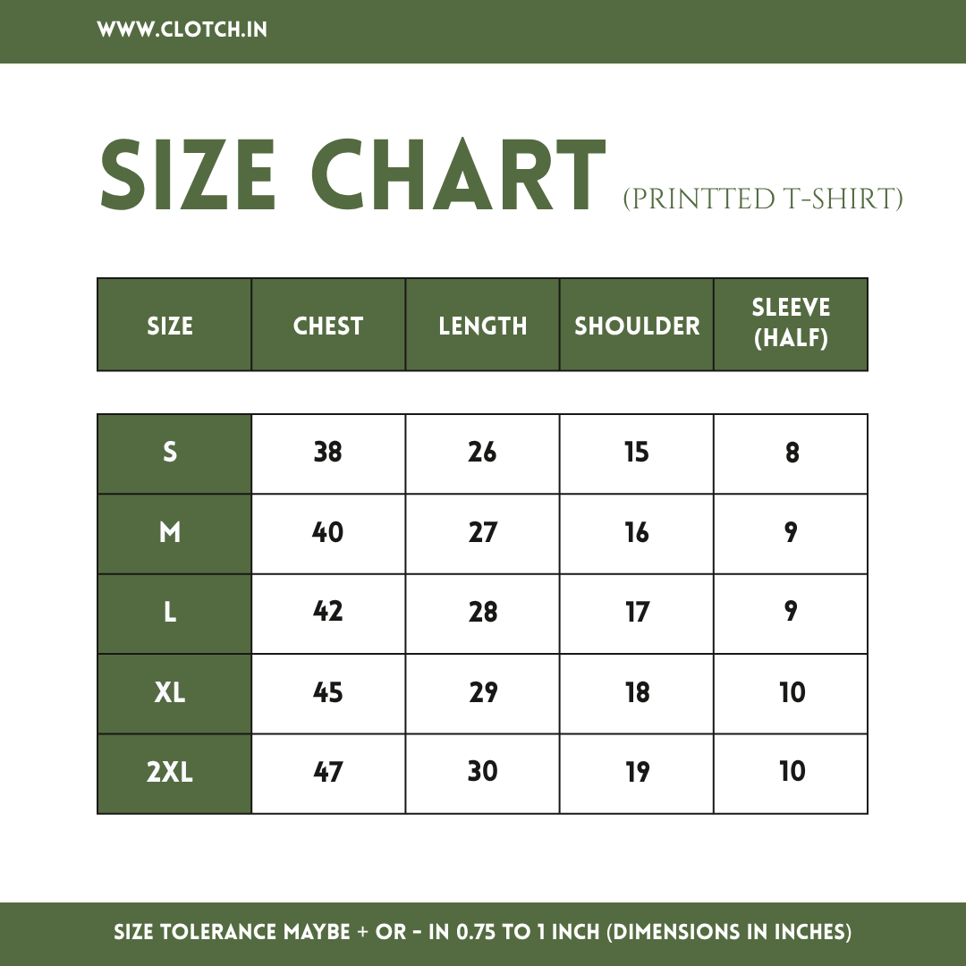 CHANGE BACK PRINTED T-SHIRT