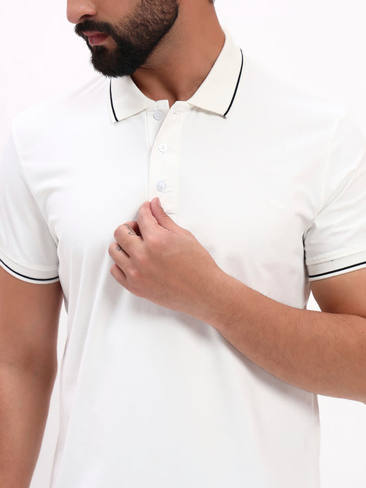 WHITE POLO SHIRT