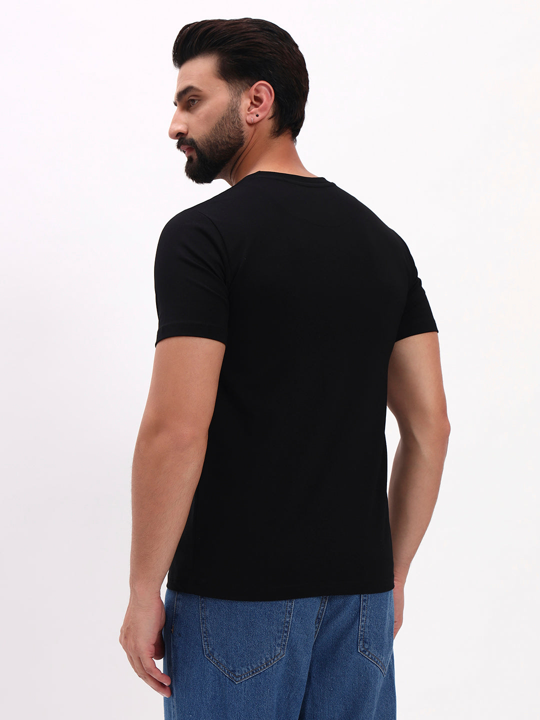 BLACK SOLID T-SHIRT