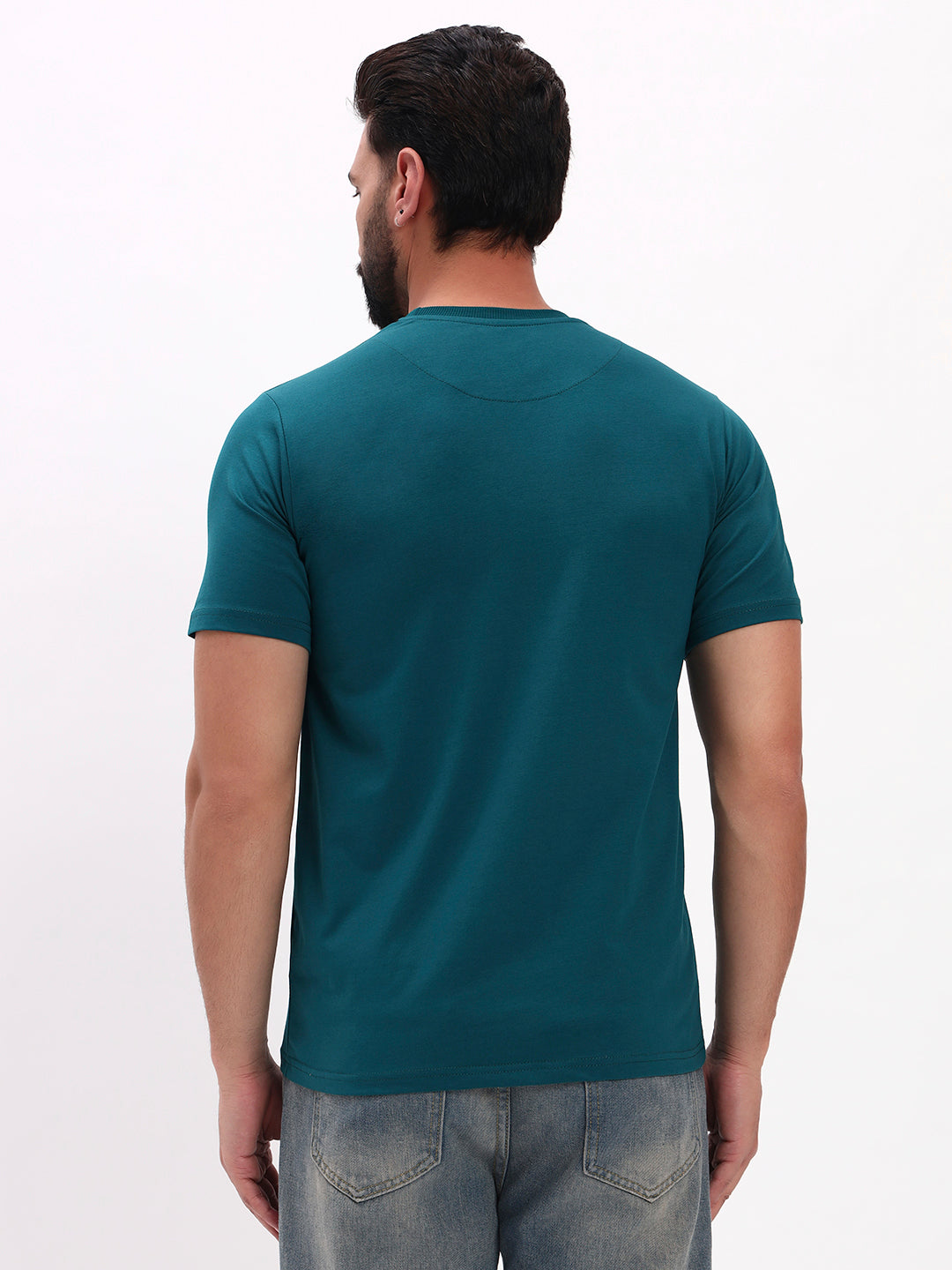 SEA GREEN SOLID T-SHIRT