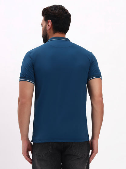 TEAL BLUE POLO SHIRT