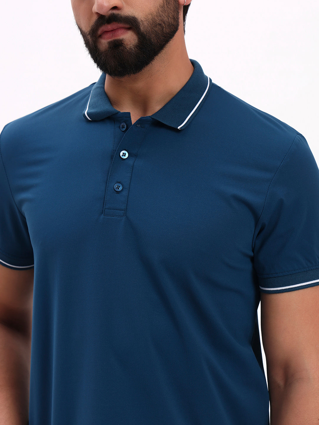 TEAL BLUE POLO SHIRT