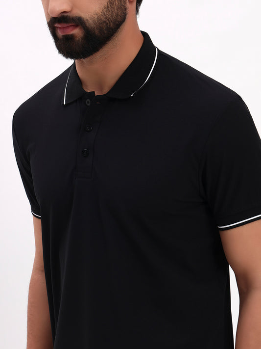 BLACK POLO SHIRT