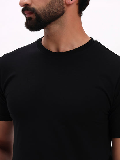 BLACK SOLID T-SHIRT
