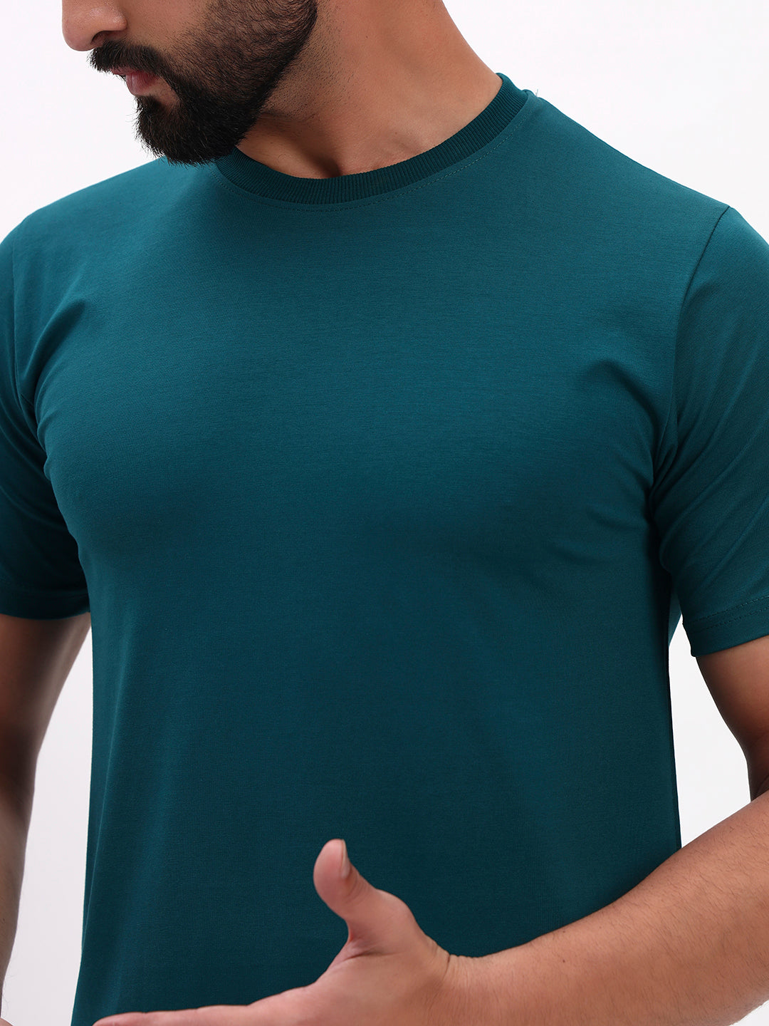SEA GREEN SOLID T-SHIRT