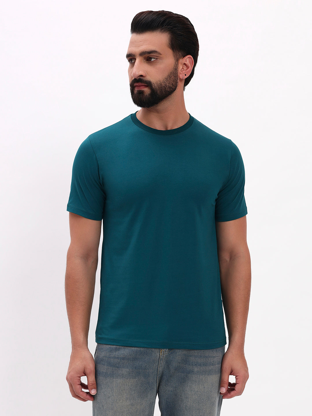 SEA GREEN SOLID T-SHIRT