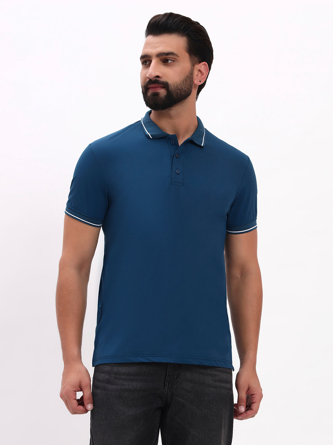 TEAL BLUE POLO SHIRT