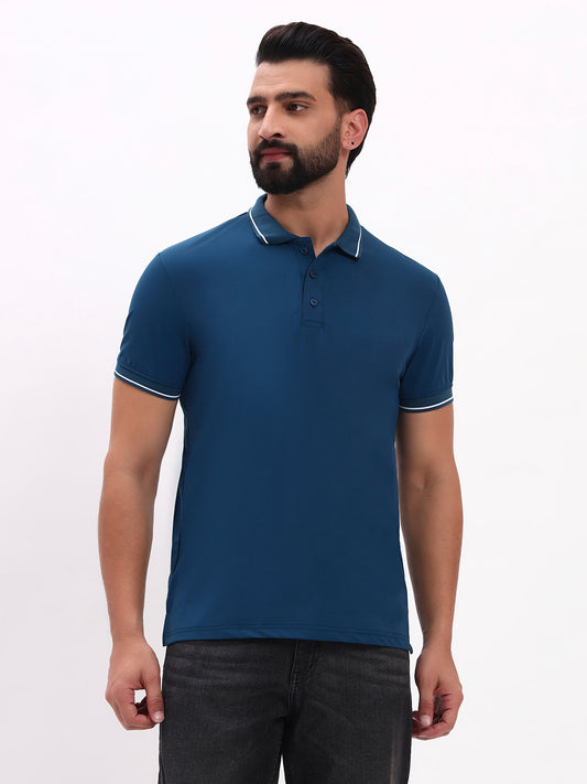 TEAL BLUE POLO SHIRT