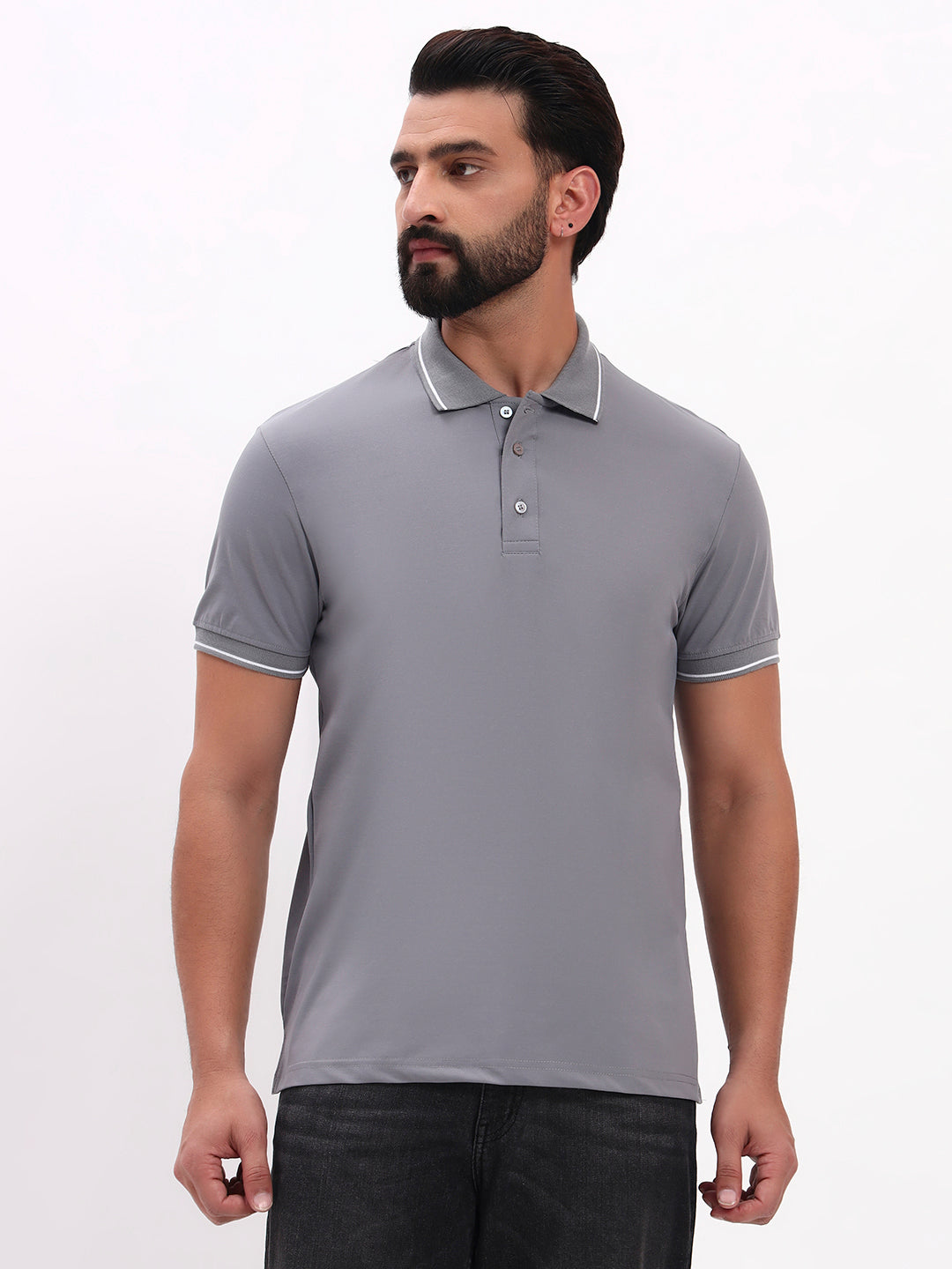 GREY POLO SHIRT