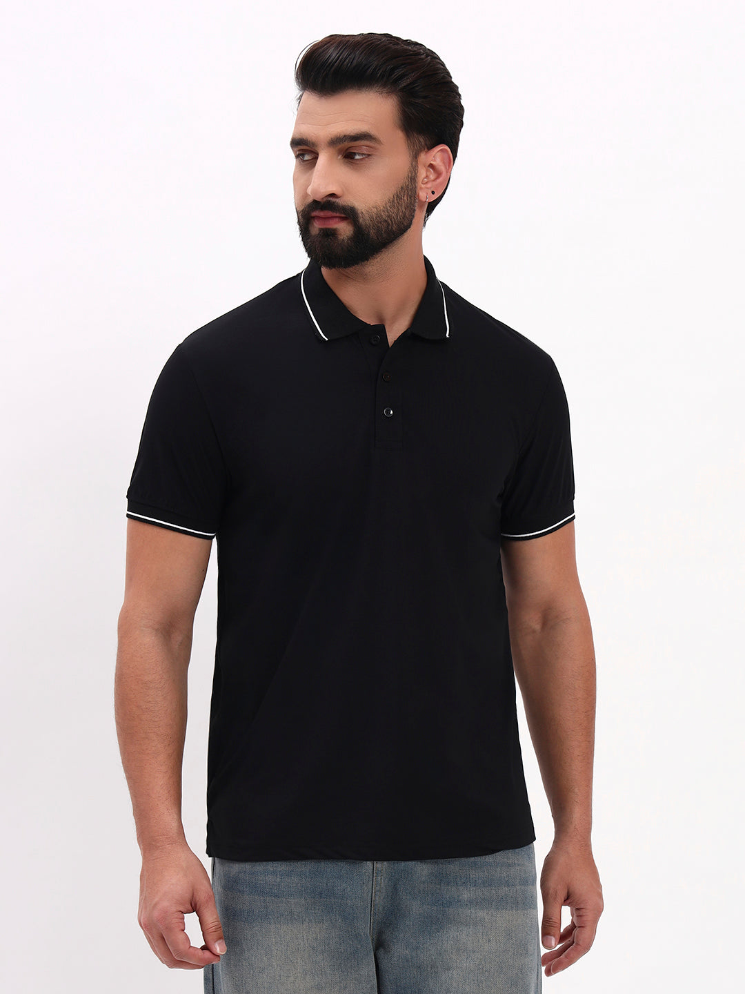 BLACK POLO SHIRT