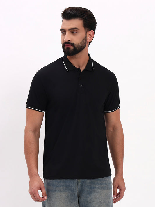 BLACK POLO SHIRT