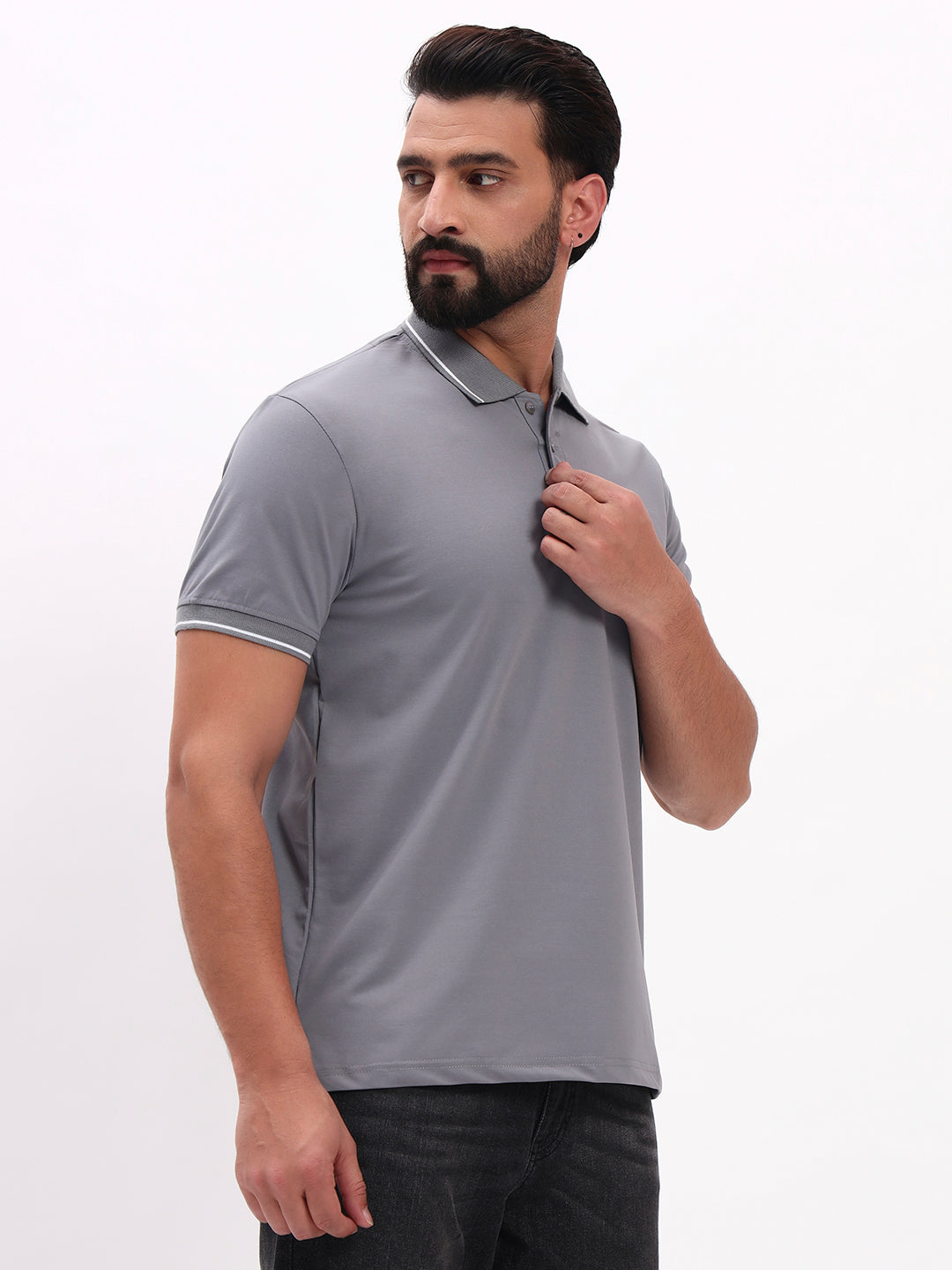 GREY POLO SHIRT