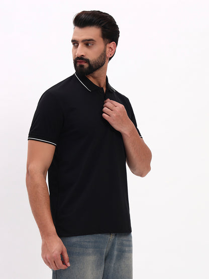 BLACK POLO SHIRT