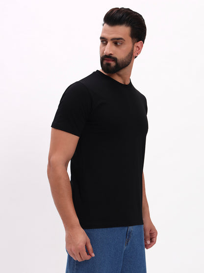 BLACK SOLID T-SHIRT