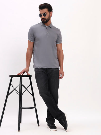 GREY POLO SHIRT