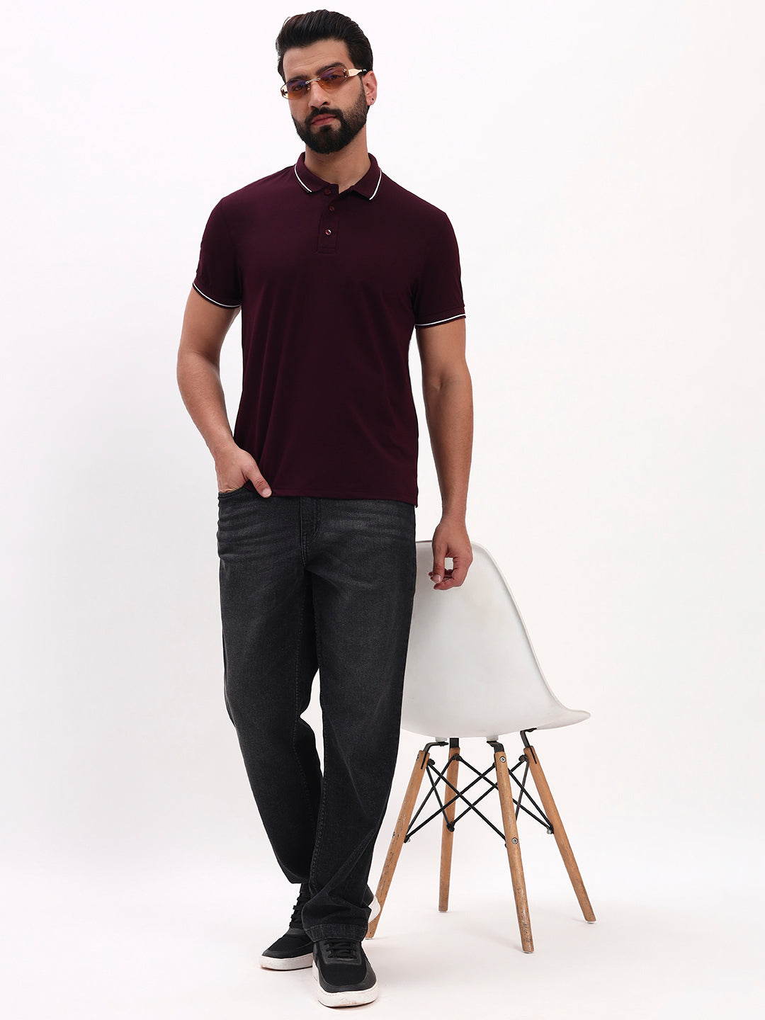 BURGUNDY POLO SHIRT
