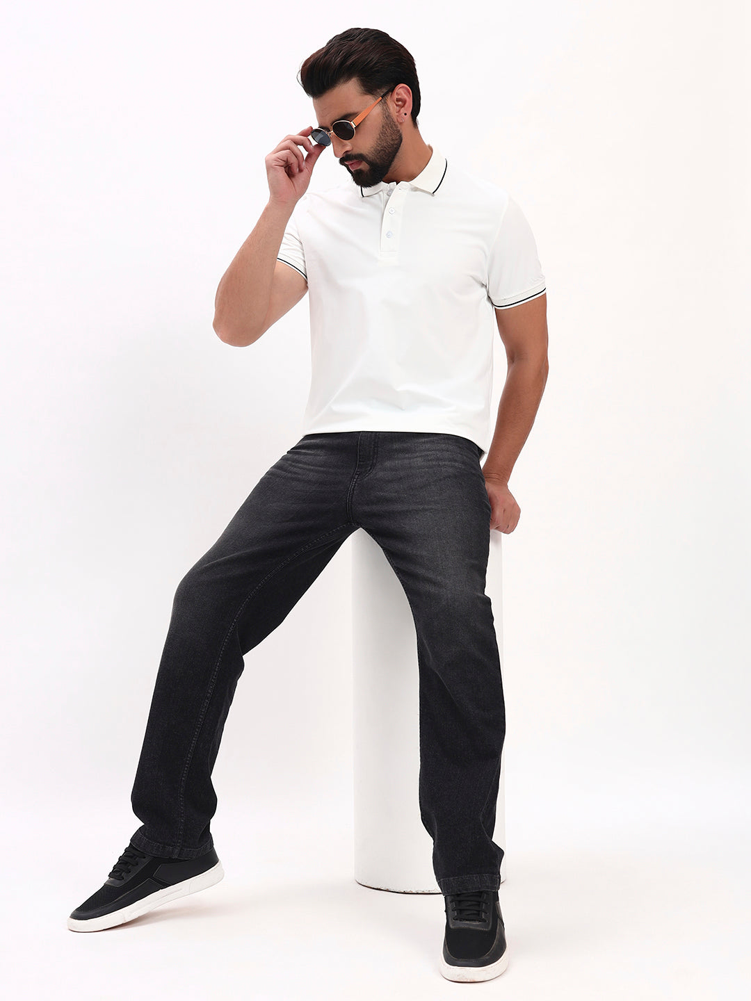 WHITE POLO SHIRT