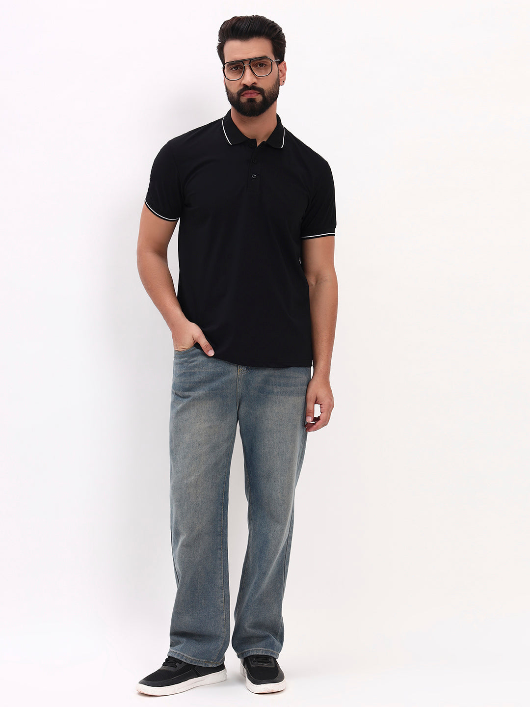 BLACK POLO SHIRT