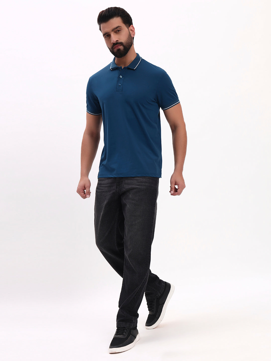TEAL BLUE POLO SHIRT