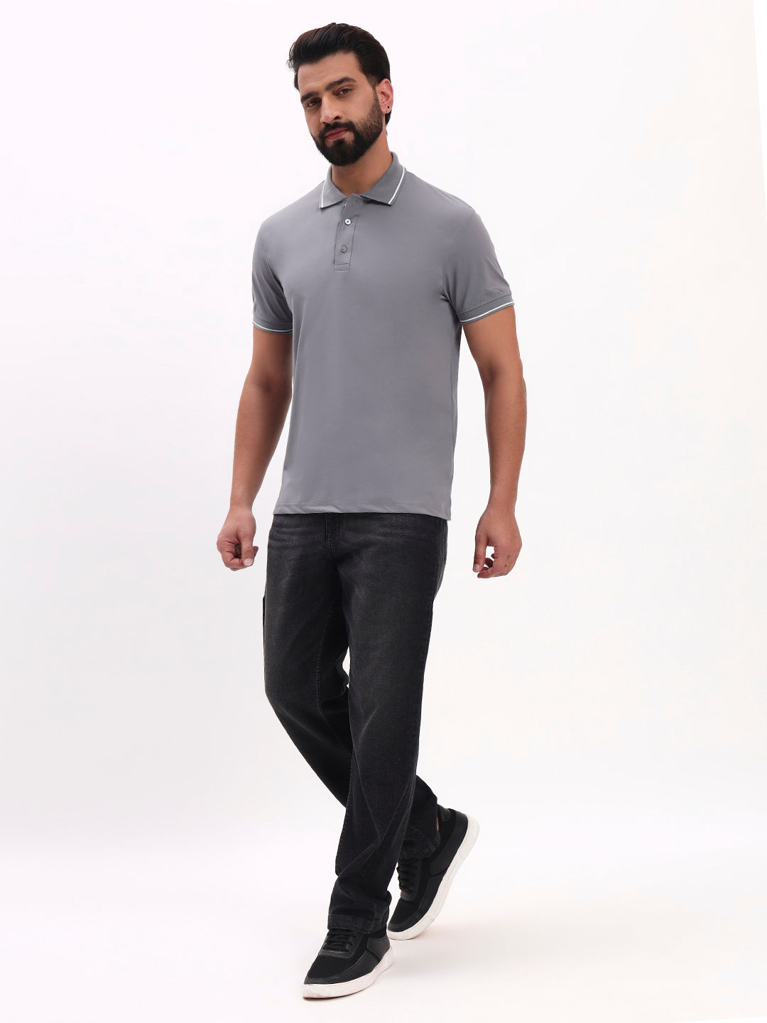 GREY POLO SHIRT