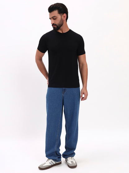 BLACK SOLID T-SHIRT