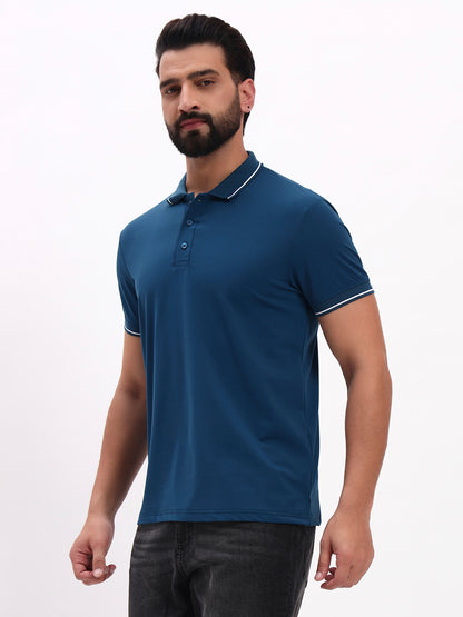 TEAL BLUE POLO SHIRT